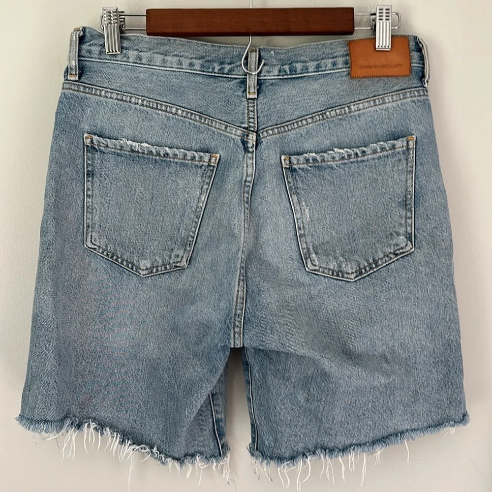 Citizens of Humanity Camilla Frayed Hem button fly Shorts Summer Shower - Picture 4 of 8